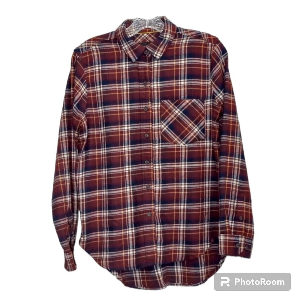 Marmot Shirt Women's S Flannel Button Up Long Sleeve Outdoors Plaid Multicolor